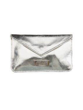 Jimmy Choo Silver Patent Leather Wallet - 5.25”W x 3.25”H x 0.25”D